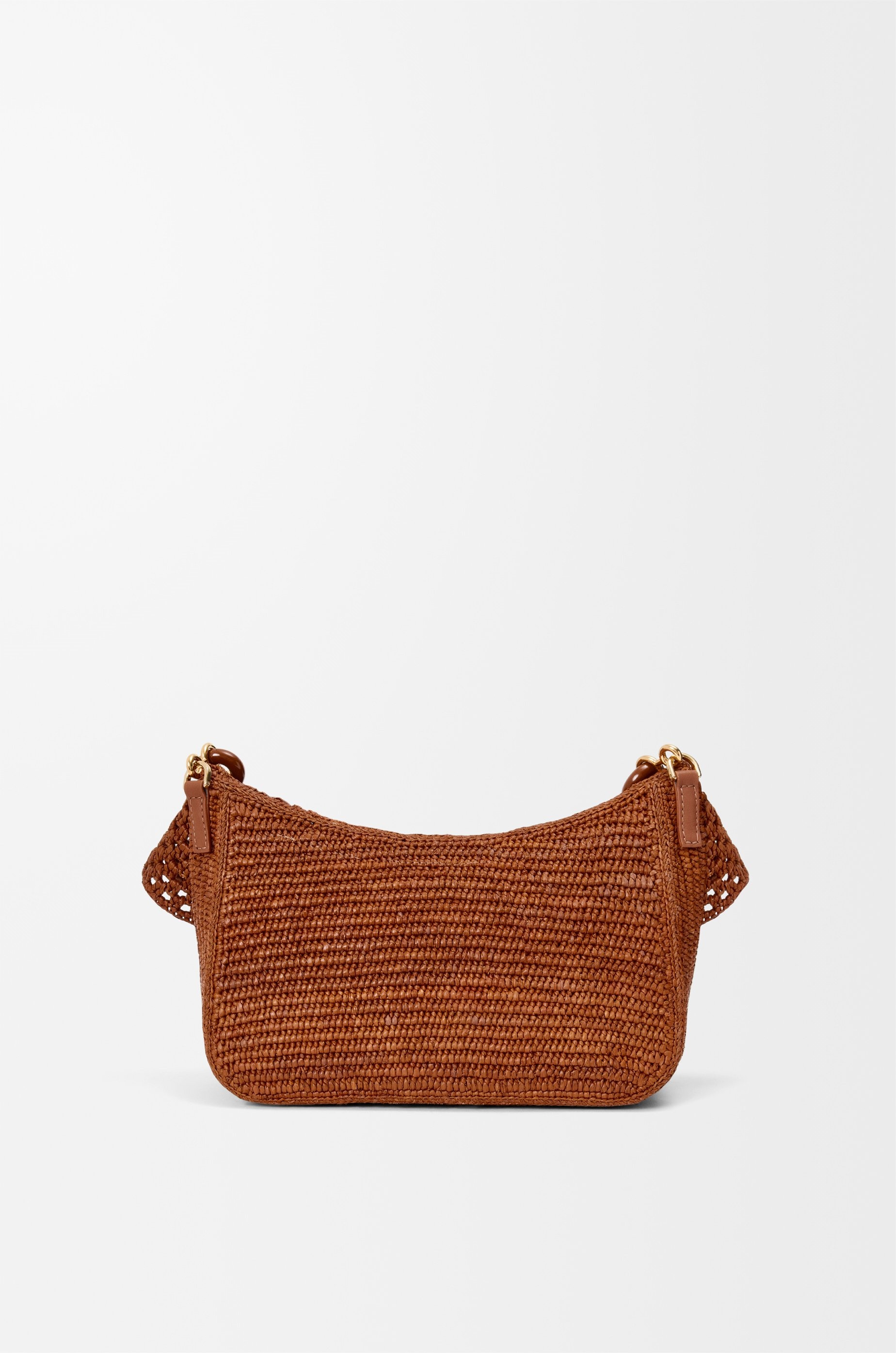 Medium Ola bag in raffia and calfskin - 7