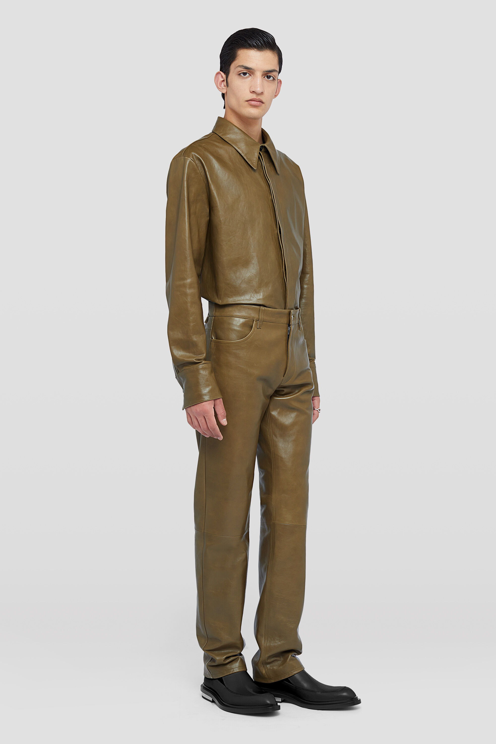 Leather Overshirt - 6