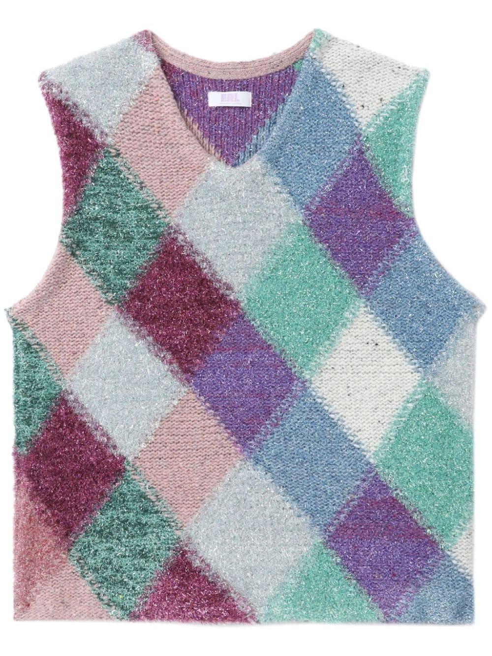 V-neck sleveless jumper - 1