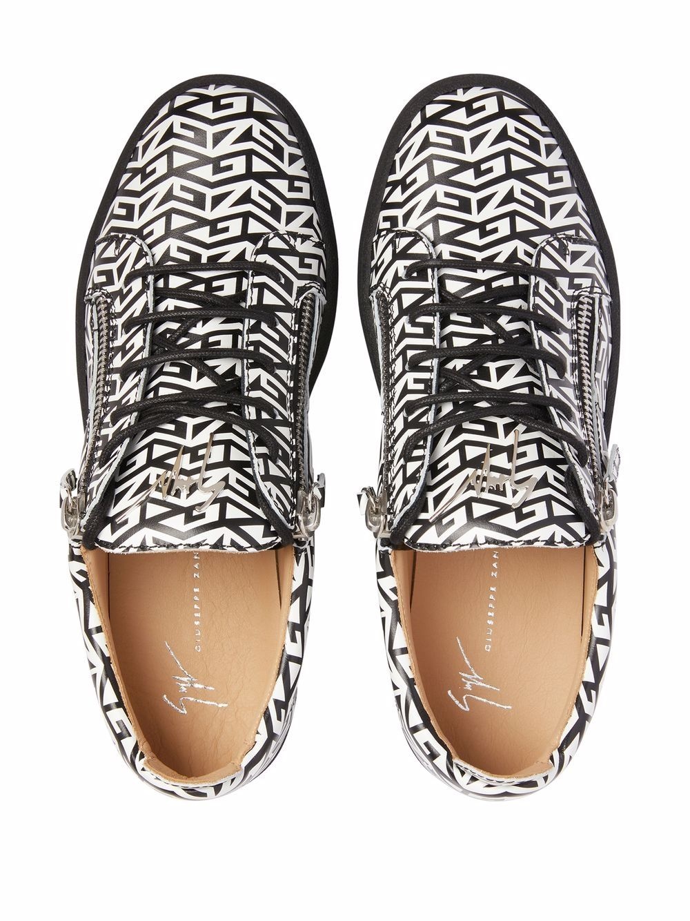 Frankie monogram sneakers - 4