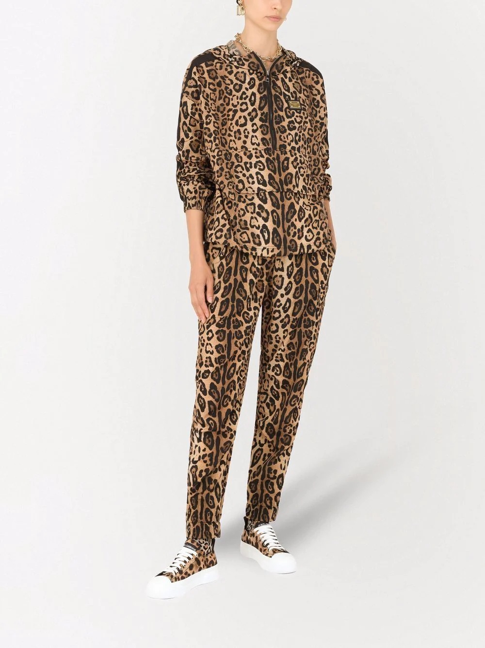 leopard-print track pants - 2