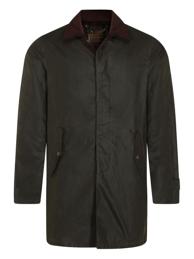x Barbour corduroy-collar coat 1