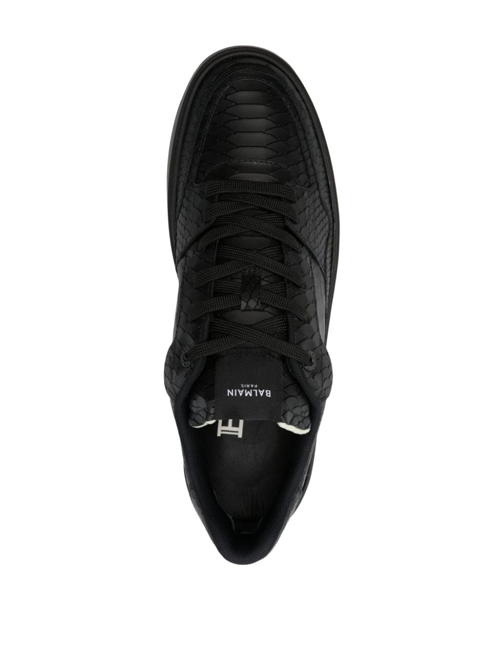 B-Court croc-embossed sneakers - 4