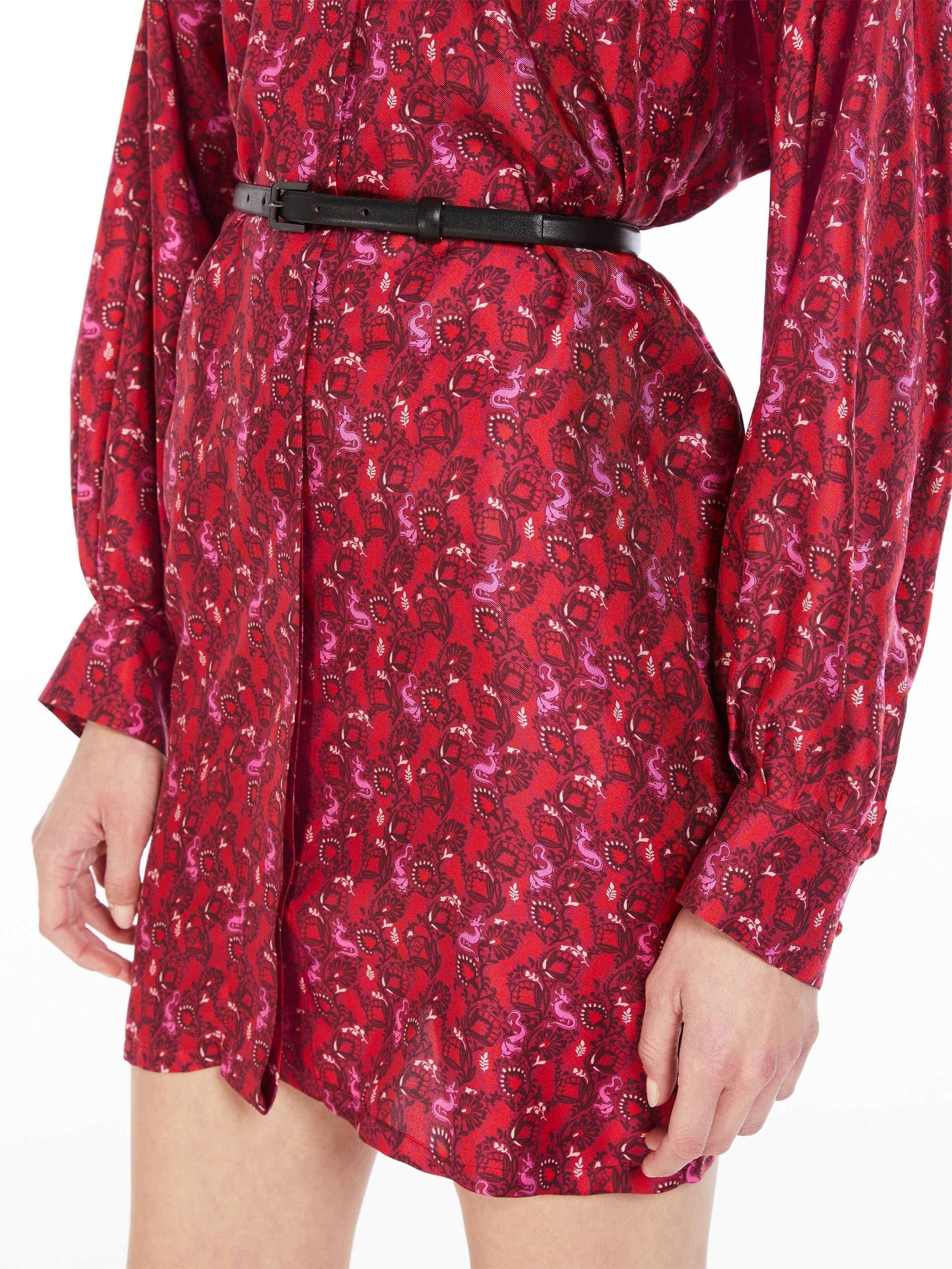 OZIO Printed silk shirt dress - 5