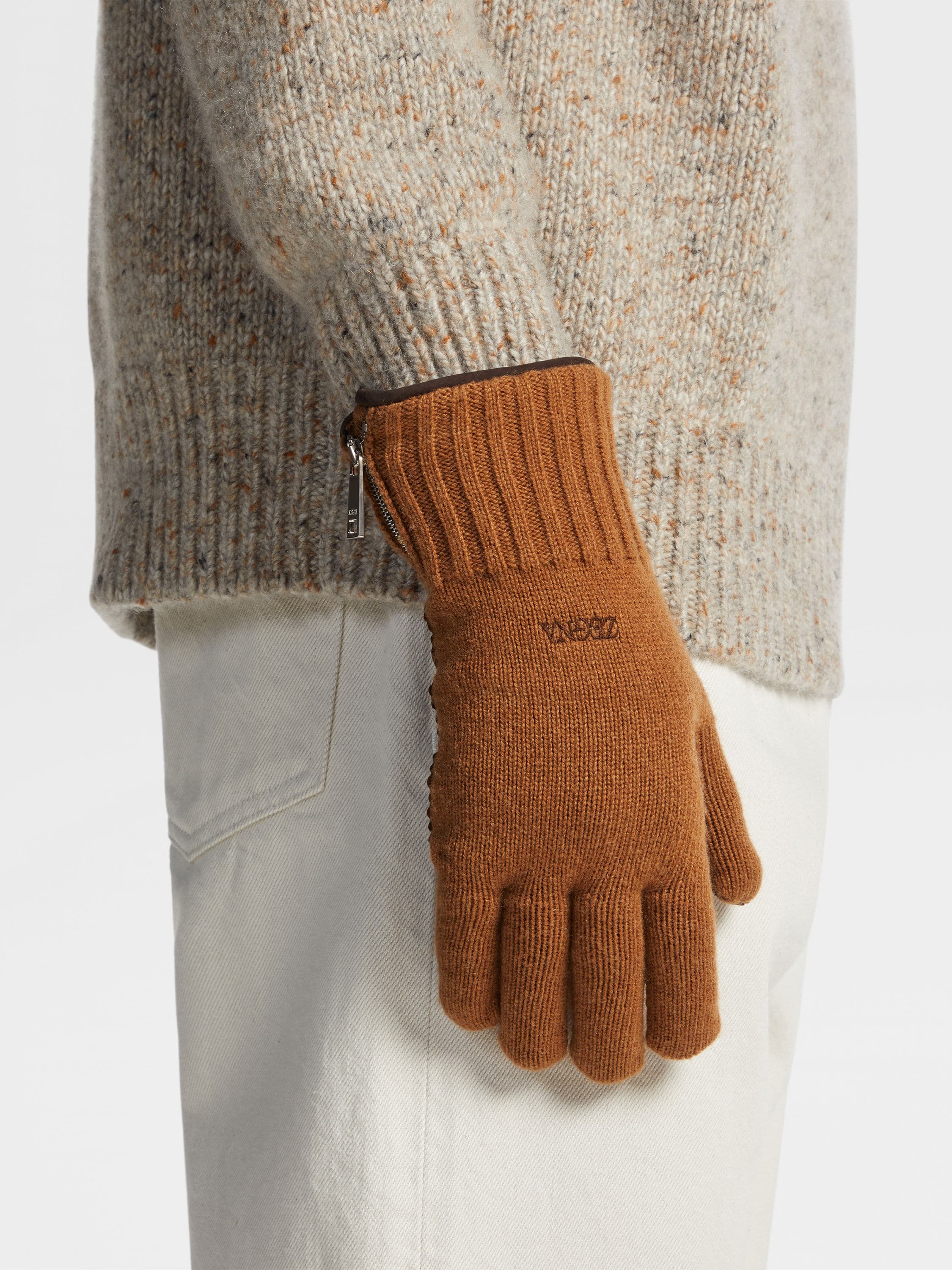 FOLIAGE OASI CASHMERE GLOVES - 3