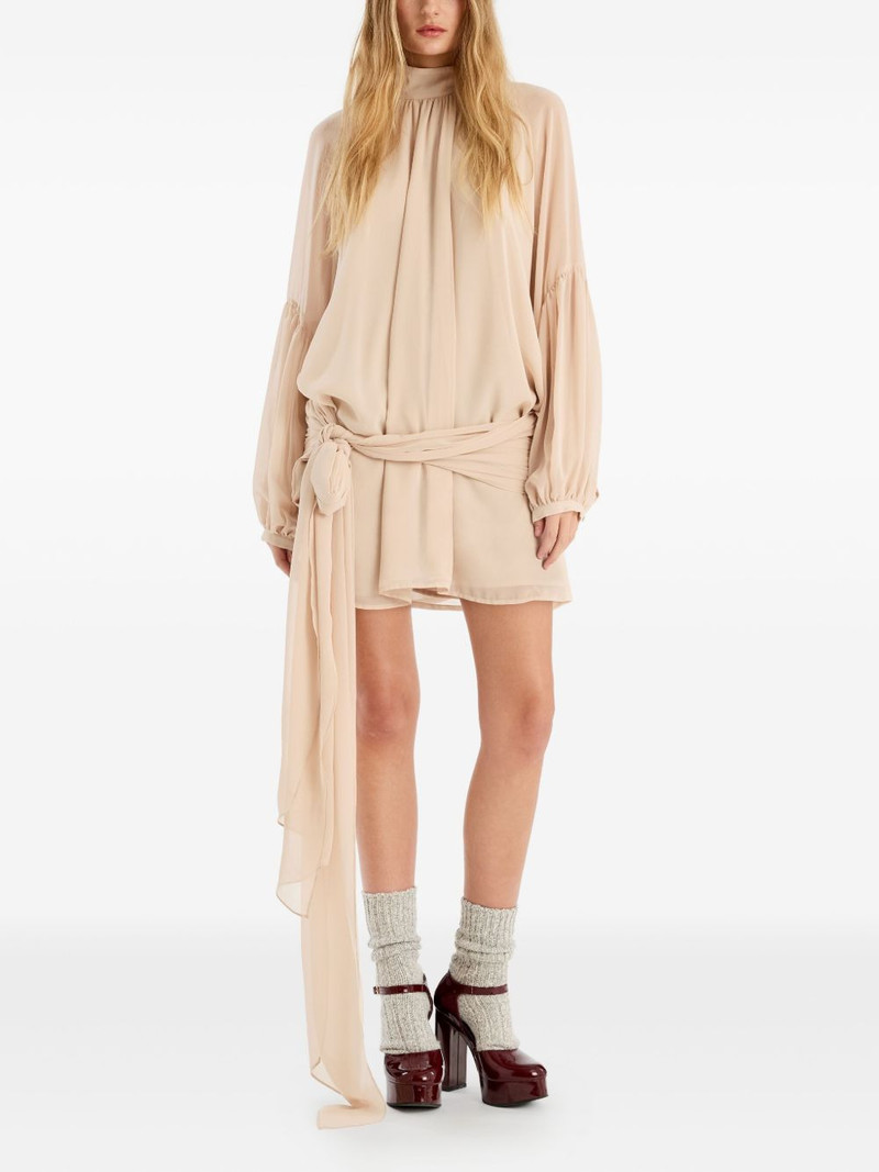 ROTATE chiffon strap tie mini dress outlook