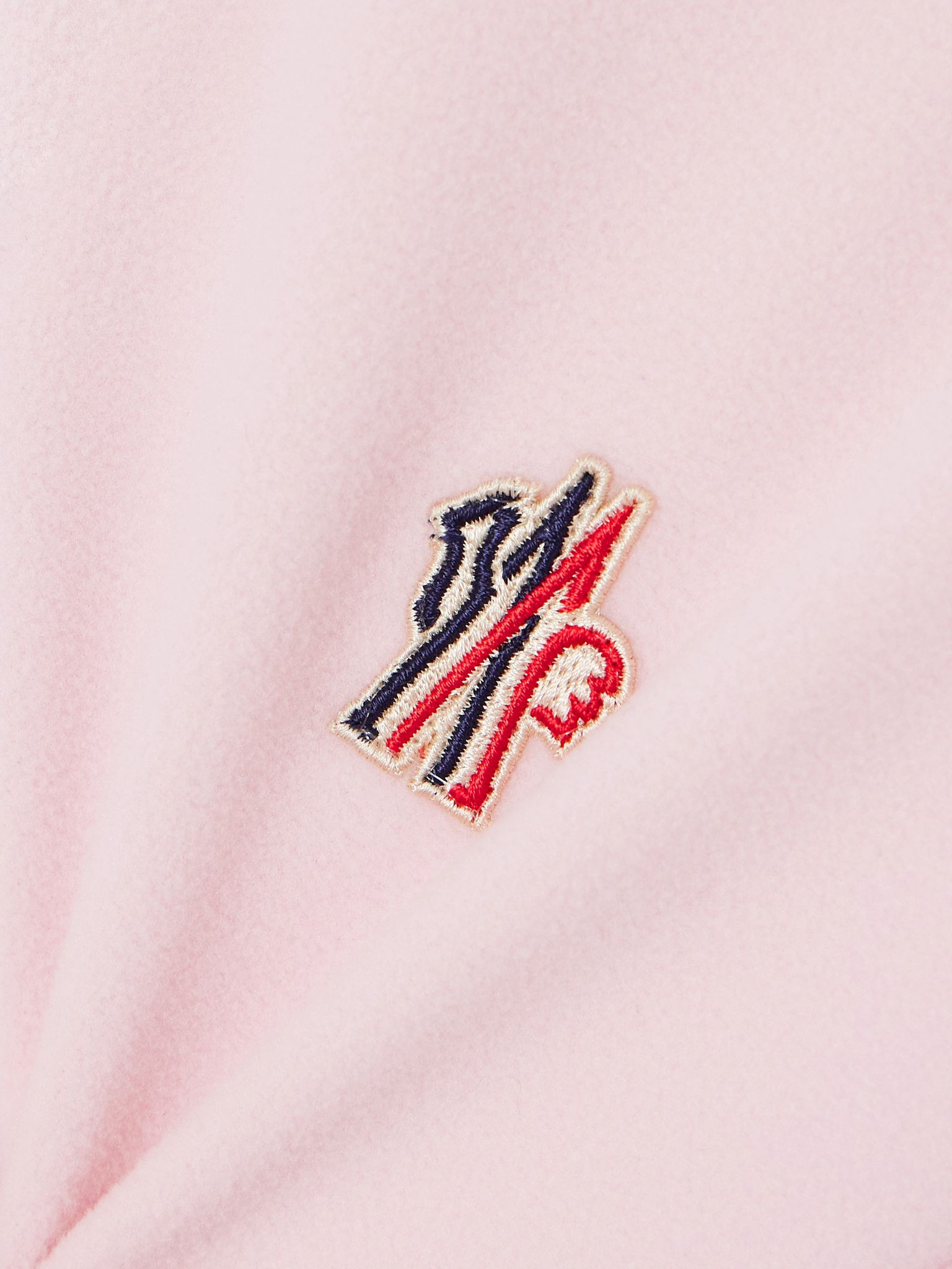 Appliquéd hooded fleece jacket Pink - 5