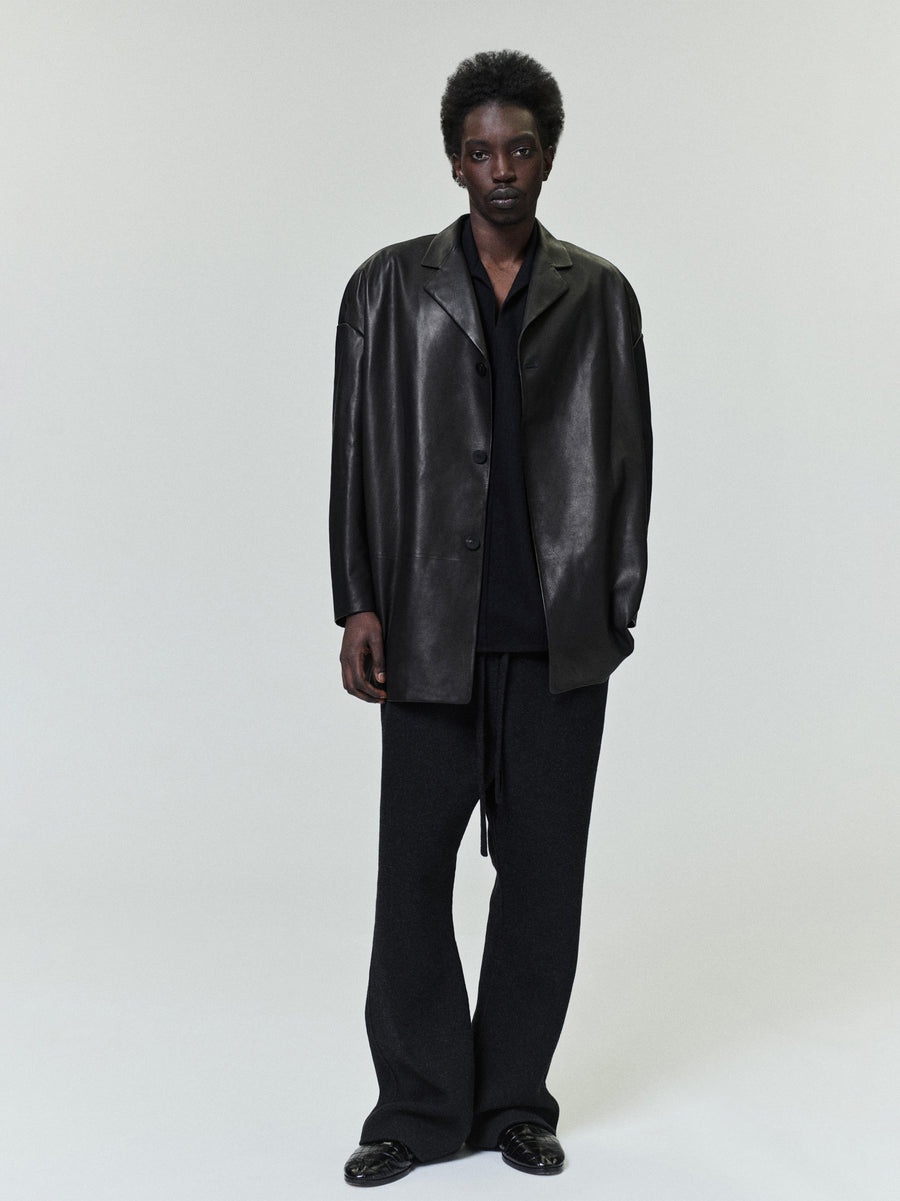 Wool Cashmere Drawstring 70's Pant - 2