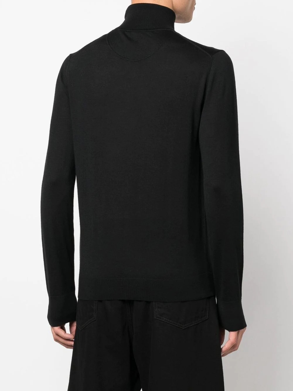 funnel-neck long-sleeve top - 4