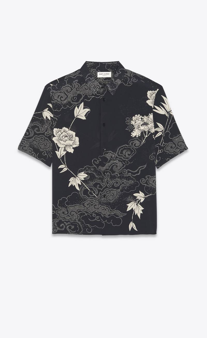 shirt in printed viscose 1