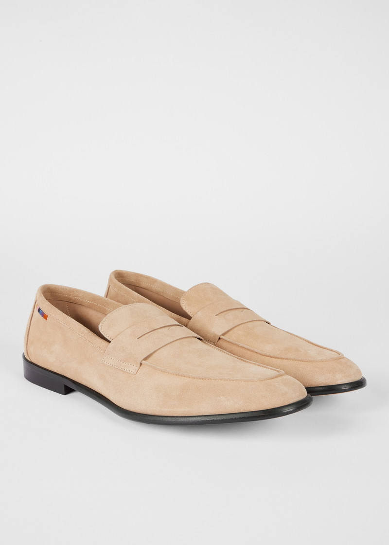 Sand Suede 'Figino' Loafers 3