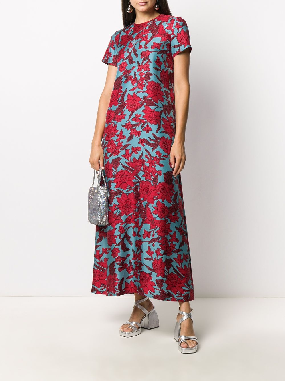 floral print swing dress - 2