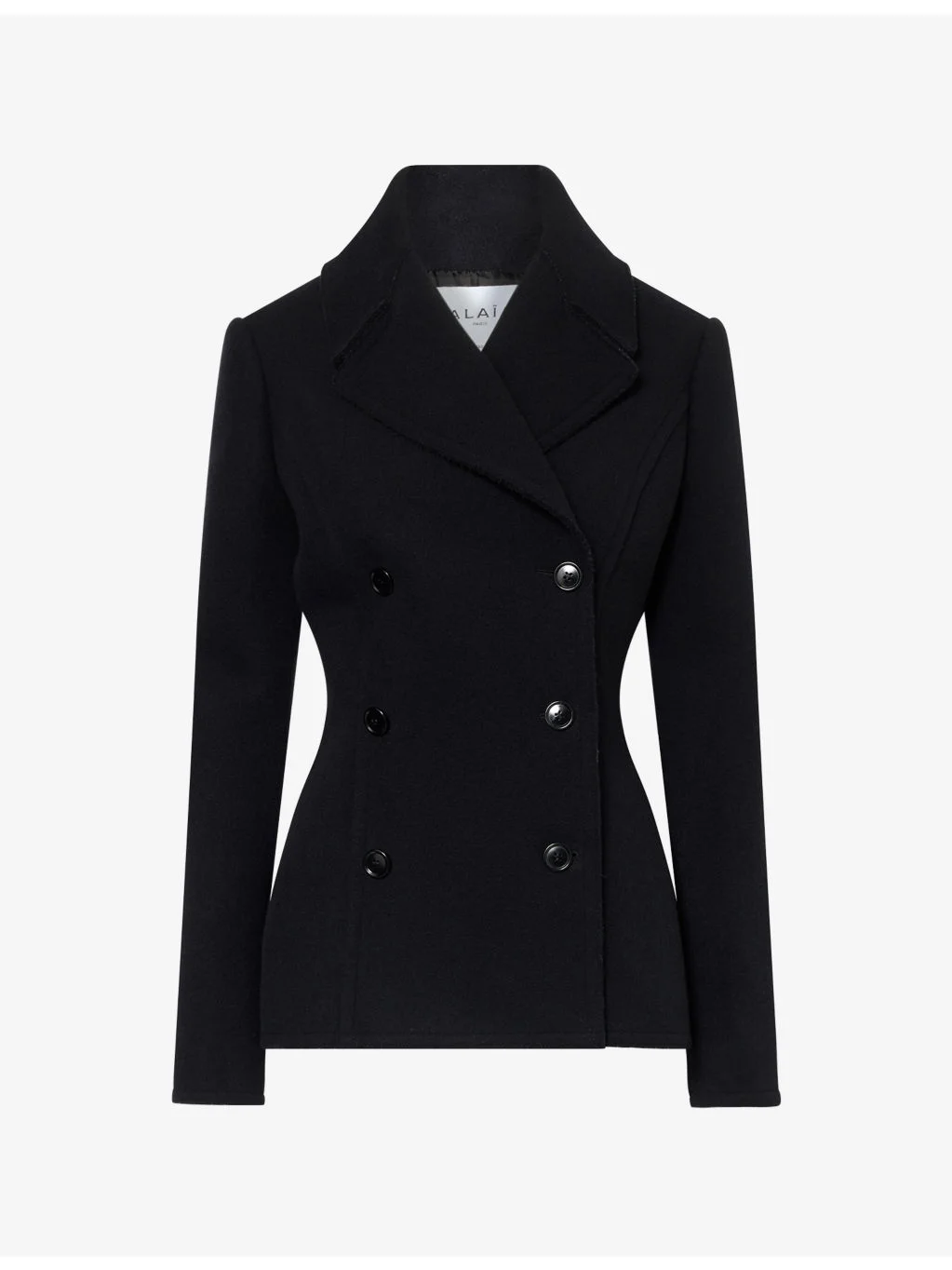 Double-Breasted Wool Jacket - 1