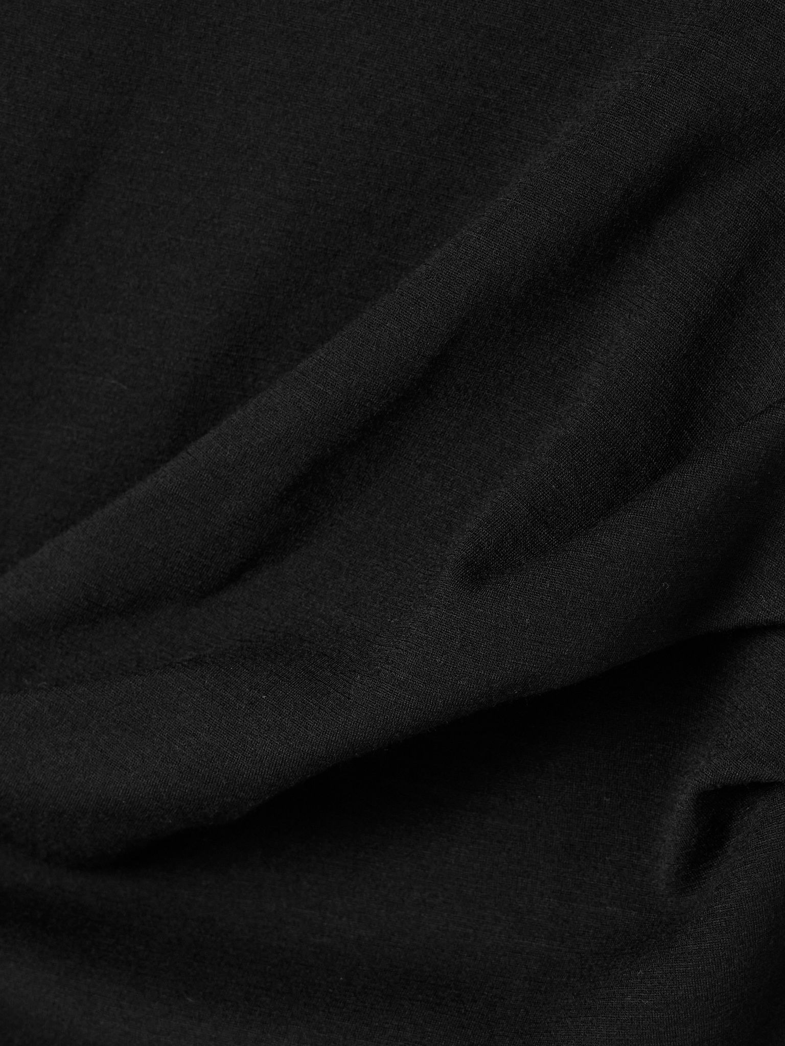 Edile draped jersey maxi dress Black - 4