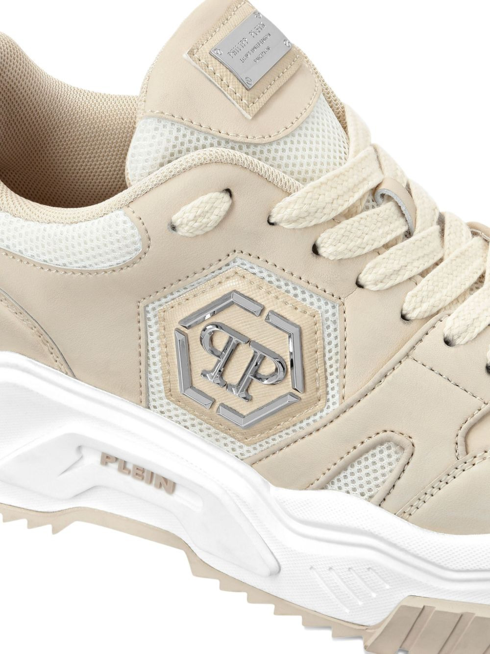 logo-plaque sneakers - 4