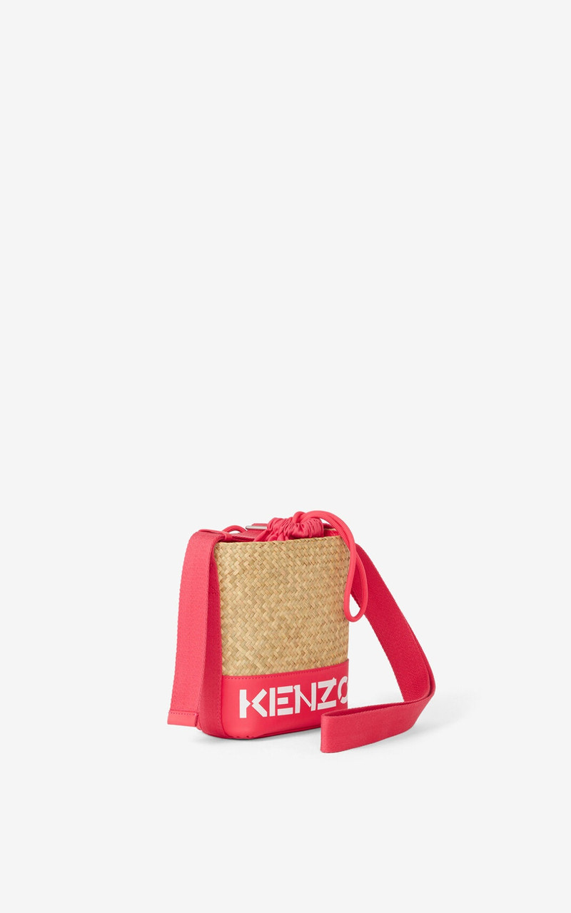 Raffia KENZO logo tote bag 3