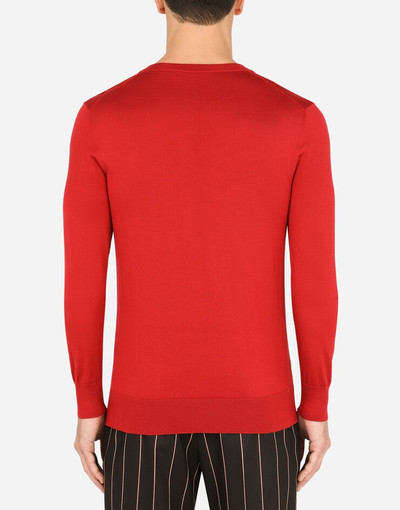 Dolce & Gabbana Silk v-neck sweater outlook