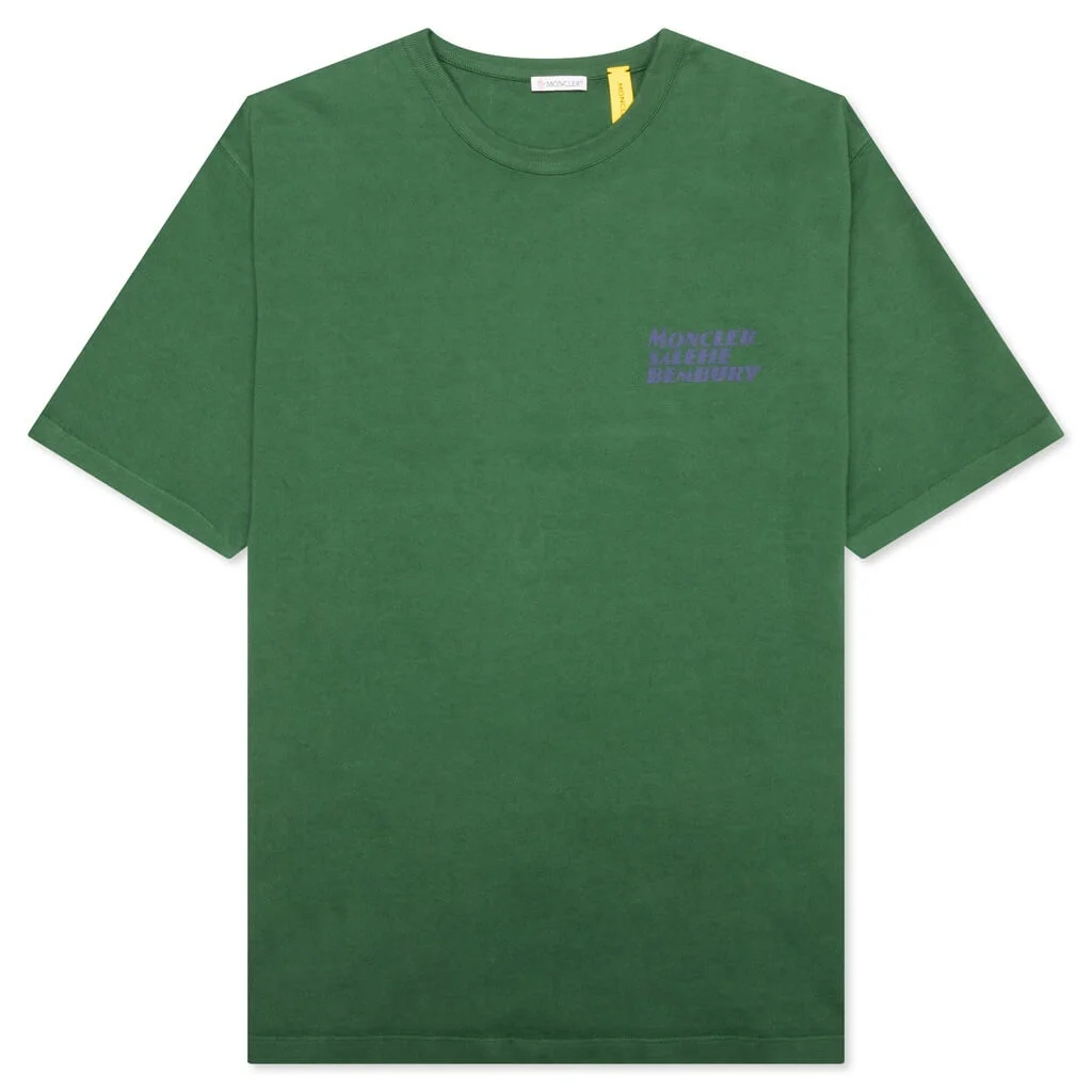 MONCLER GENIUS X SALEHE BEMBURY LOGO T-SHIRT - OLIVE - 1