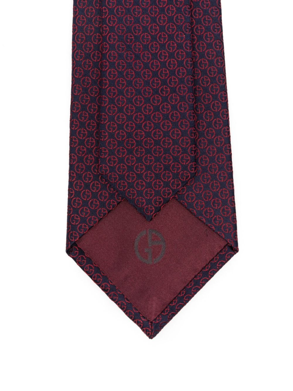 monogram-jacquard tie - 2