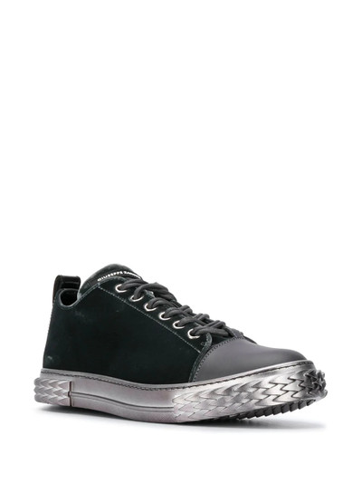 Giuseppe Zanotti velvet low-top sneakers outlook