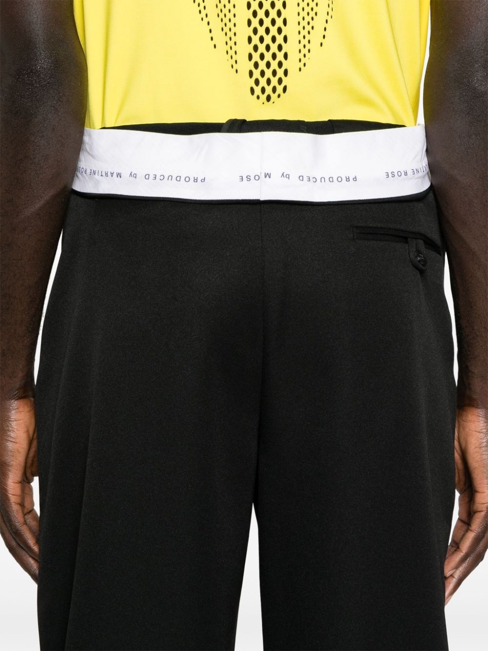 rolled waistband tailored trousers - 6