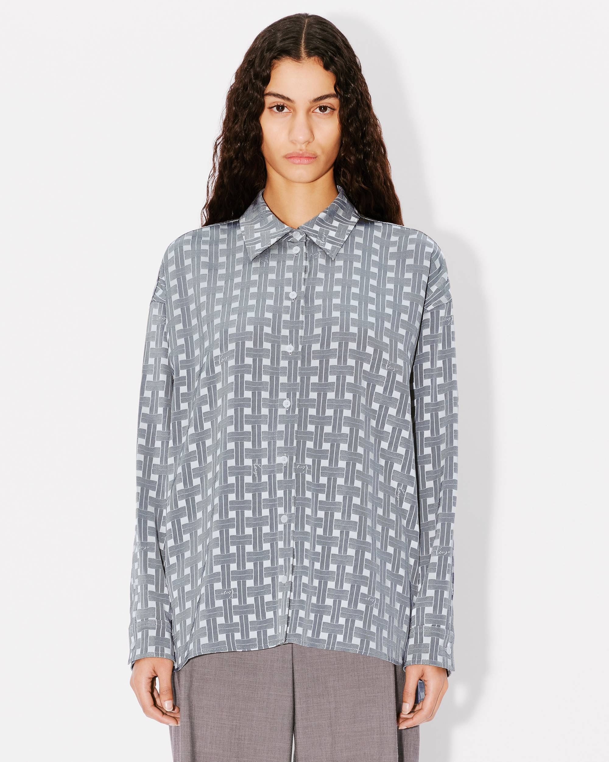 'KENZO Weave' dropped shoulders shirt - 3