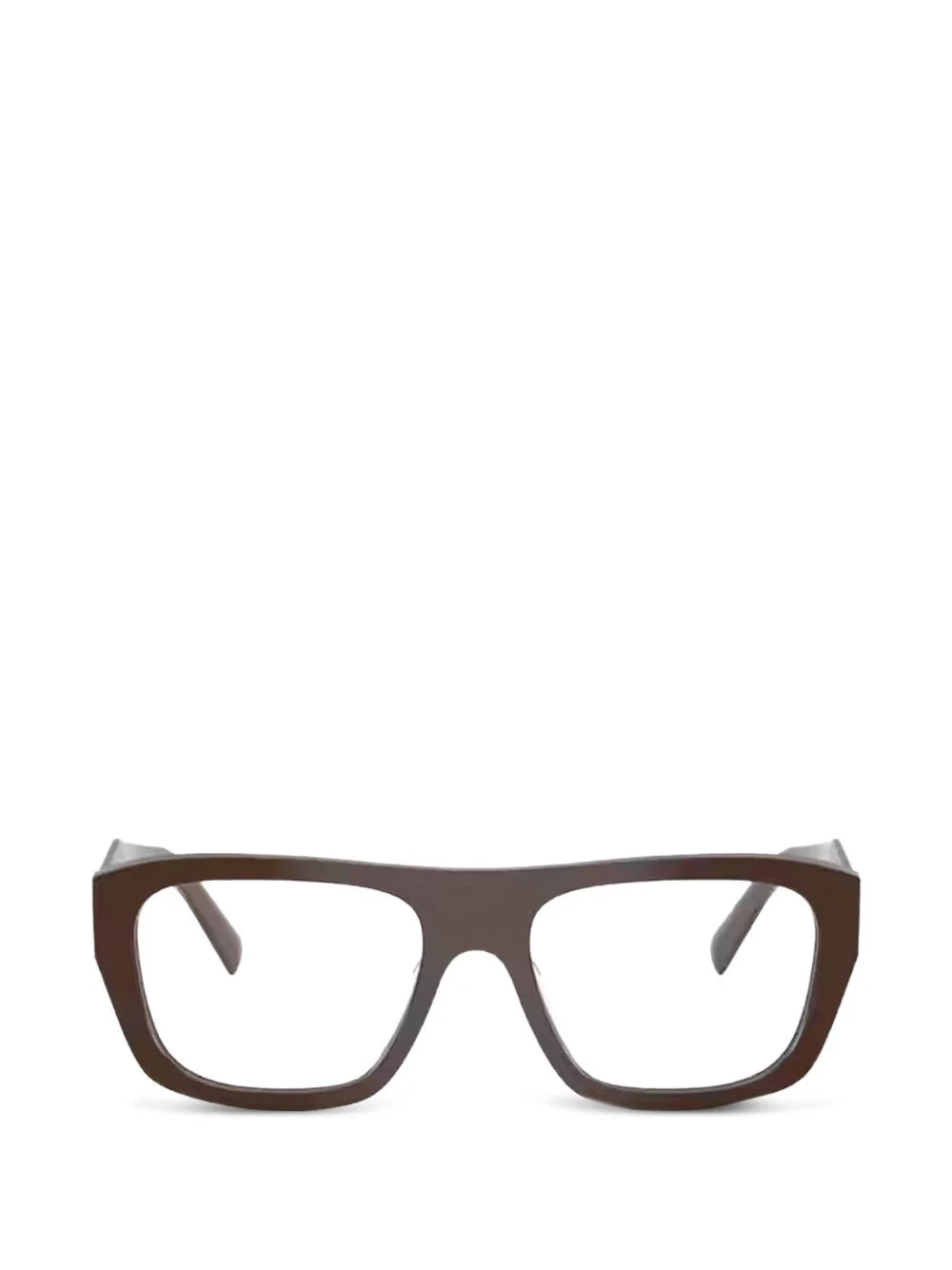 logo-plaque rectangle-frame glasses - 1
