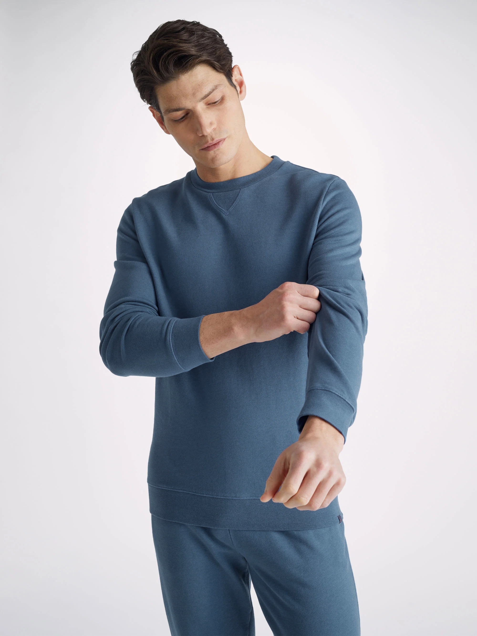 Men's Sweatshirt Quinn Cotton Modal Denim - 6