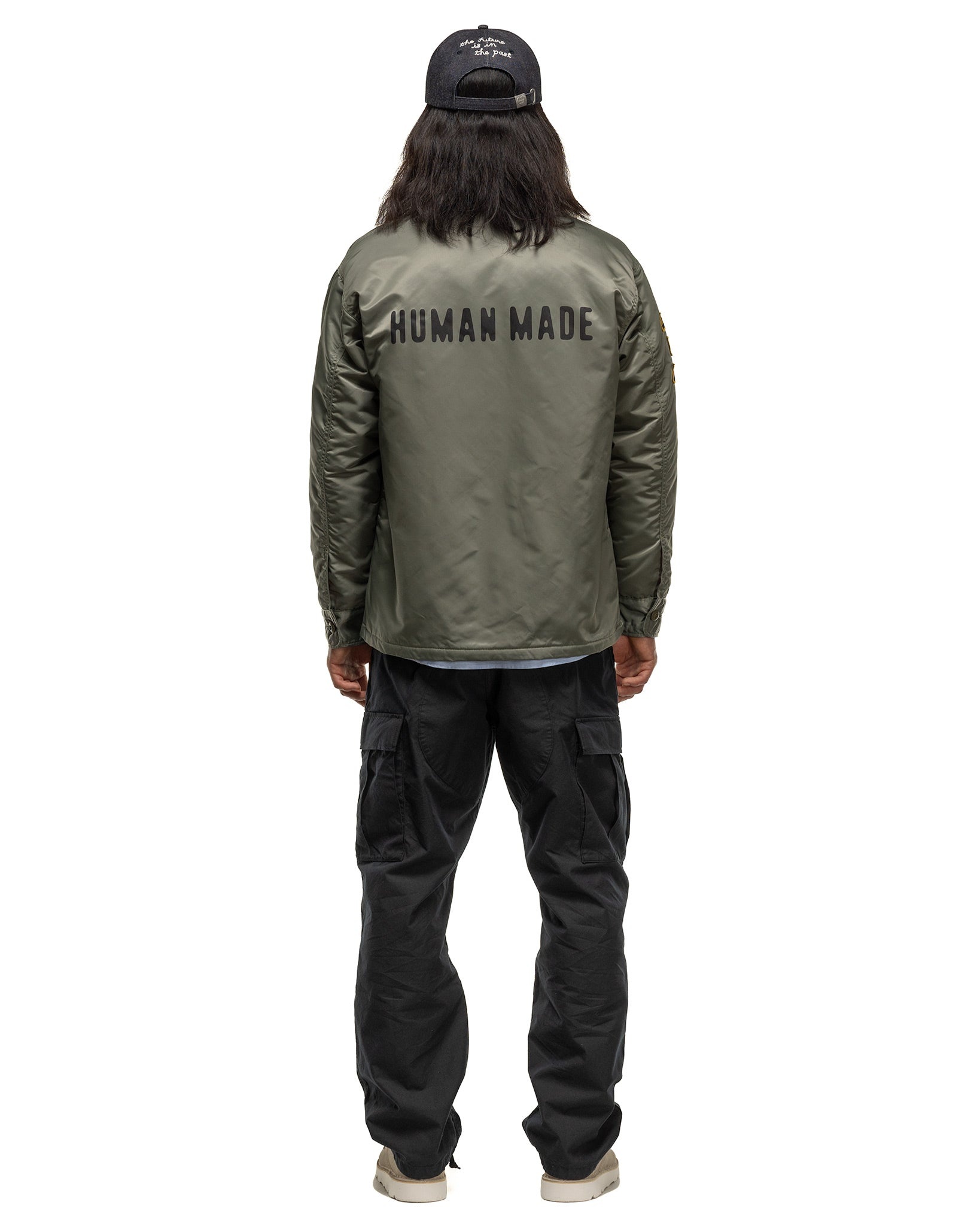 Human Made Padded Cpo Shirt Olive Drab | REVERSIBLE Human Made Padded Cpo Shirt Olive Drab | REVERSIBLE