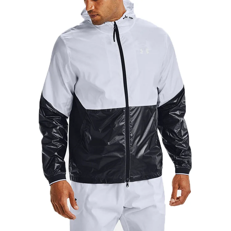 Under Armour Recover Legacy Hoodie Jacket 'White Black' 1353370-100 - 1