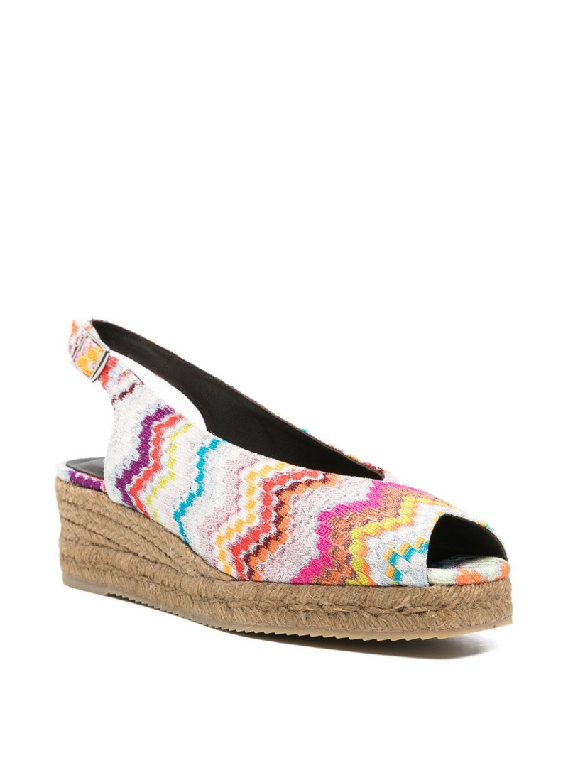 Missoni zigzag mules outlook
