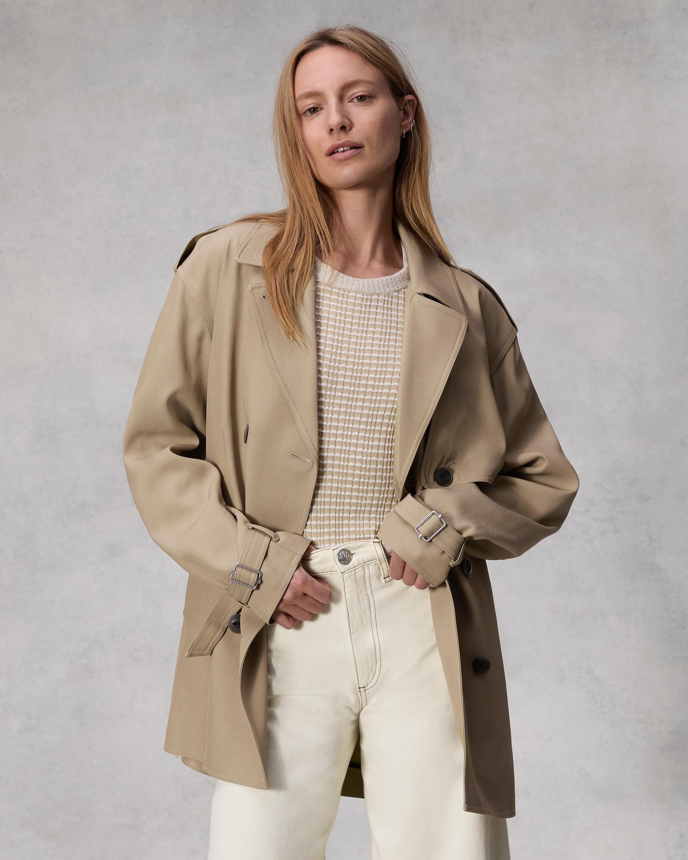 Beverly Cropped Viscose Trench
Relaxed Fit - 2