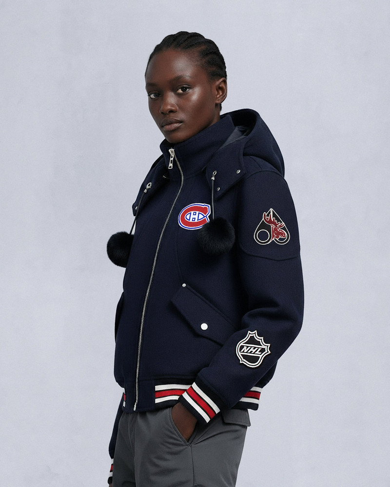 NHL X MOOSE KNUCKLES CANADIENS BOMBER JACKET 3
