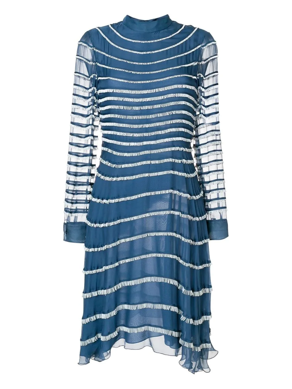 ruffled midi dress - 1