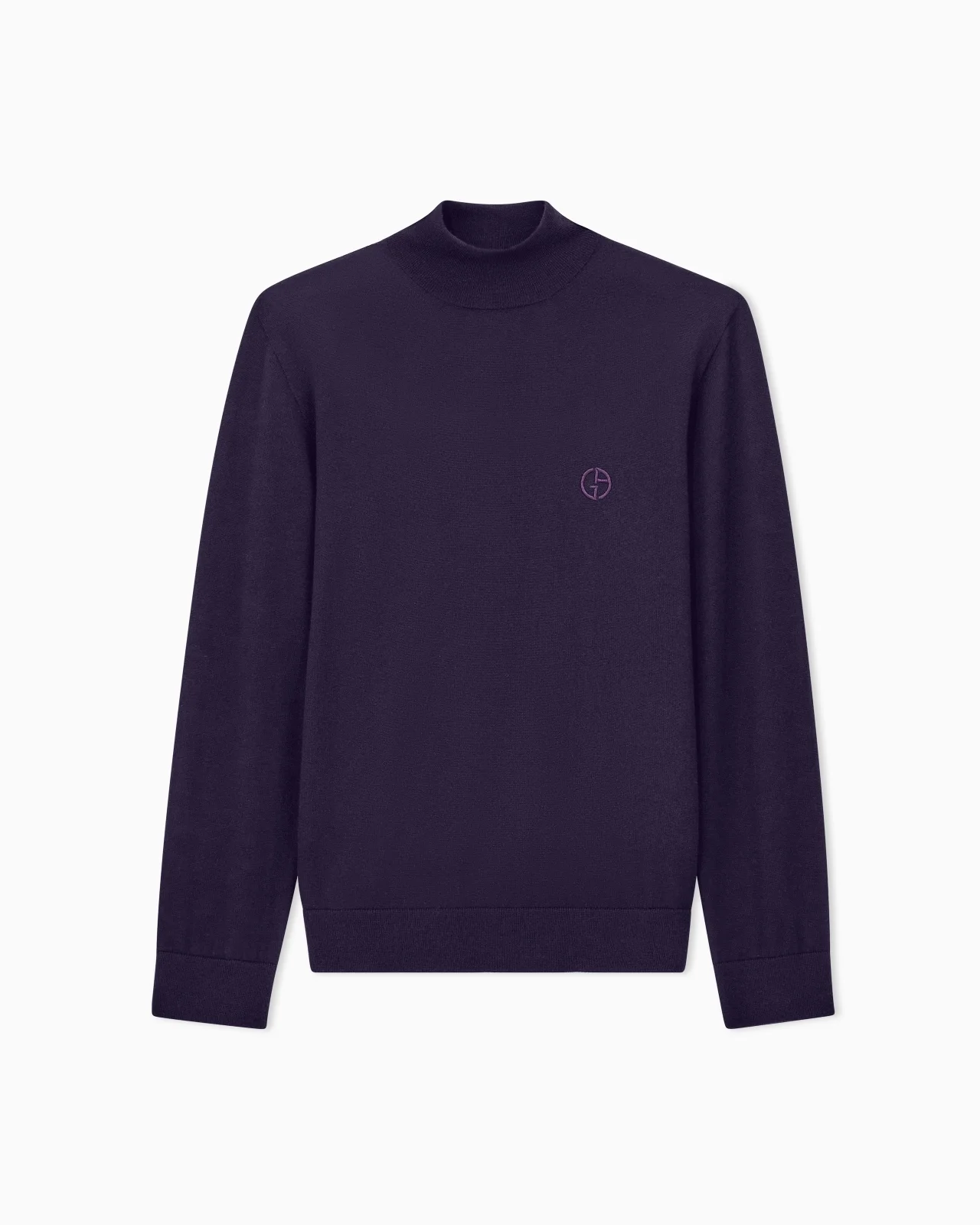 SLIM-FIT SWEATER IN PLAIN KNIT VIRGIN WOOL - 1