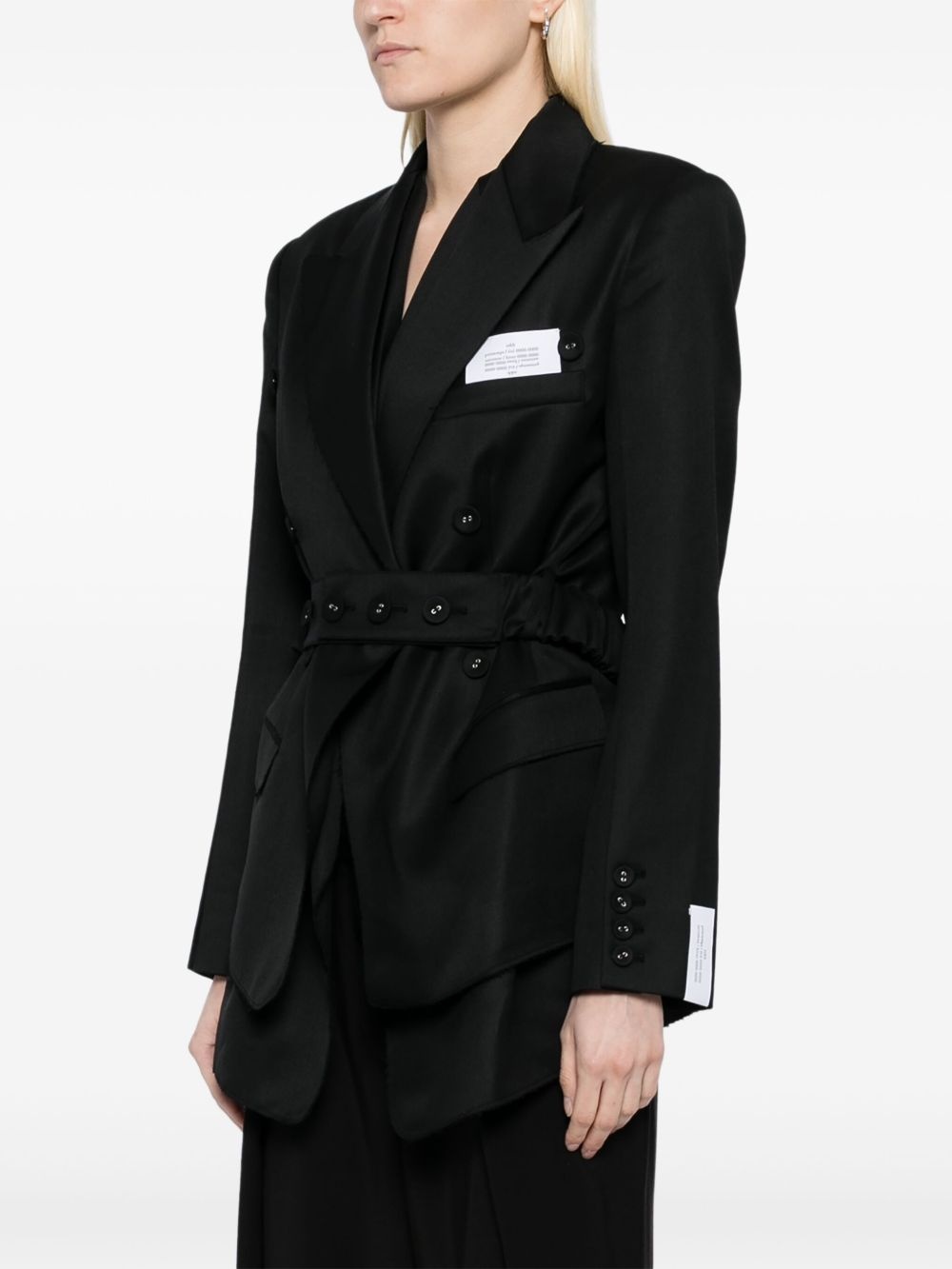 double layered blazer - 3
