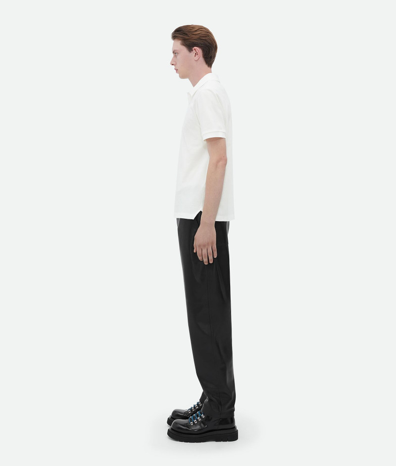 Bottega Veneta cotton piquet jersey polo outlook