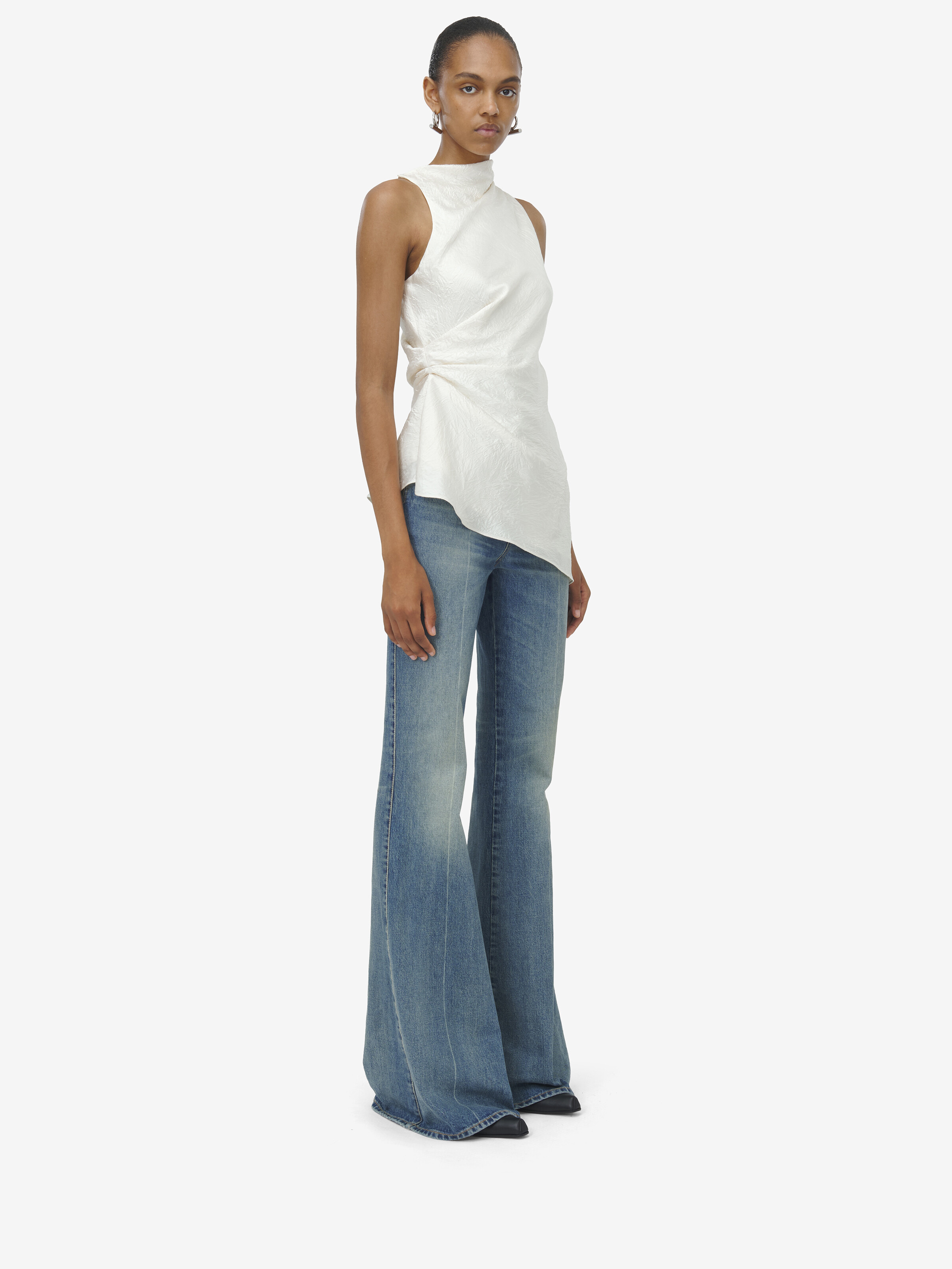 Smashed Satin Asymmetric Top - 4