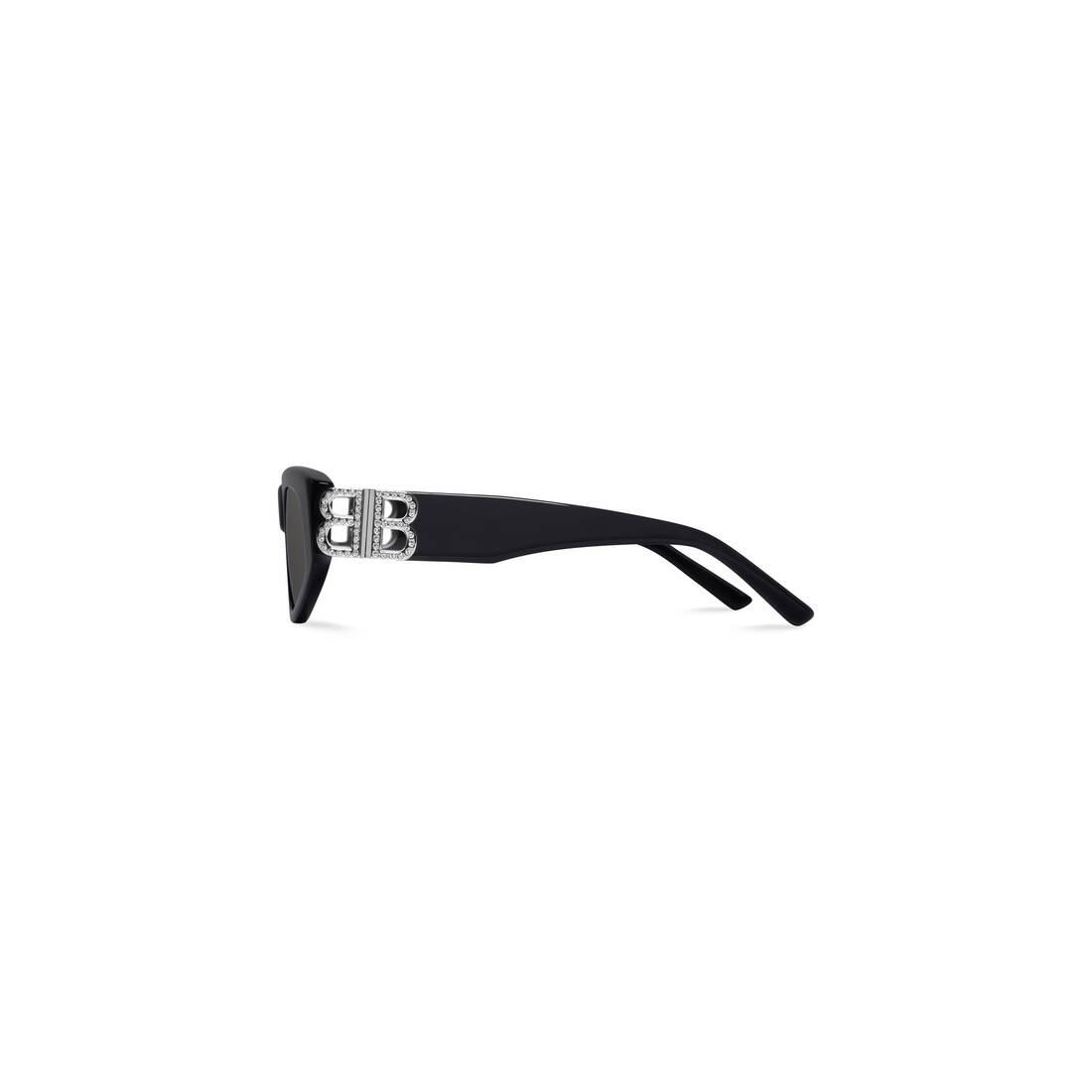 Women's Dynasty D-frame Sunglasses in Black - 3