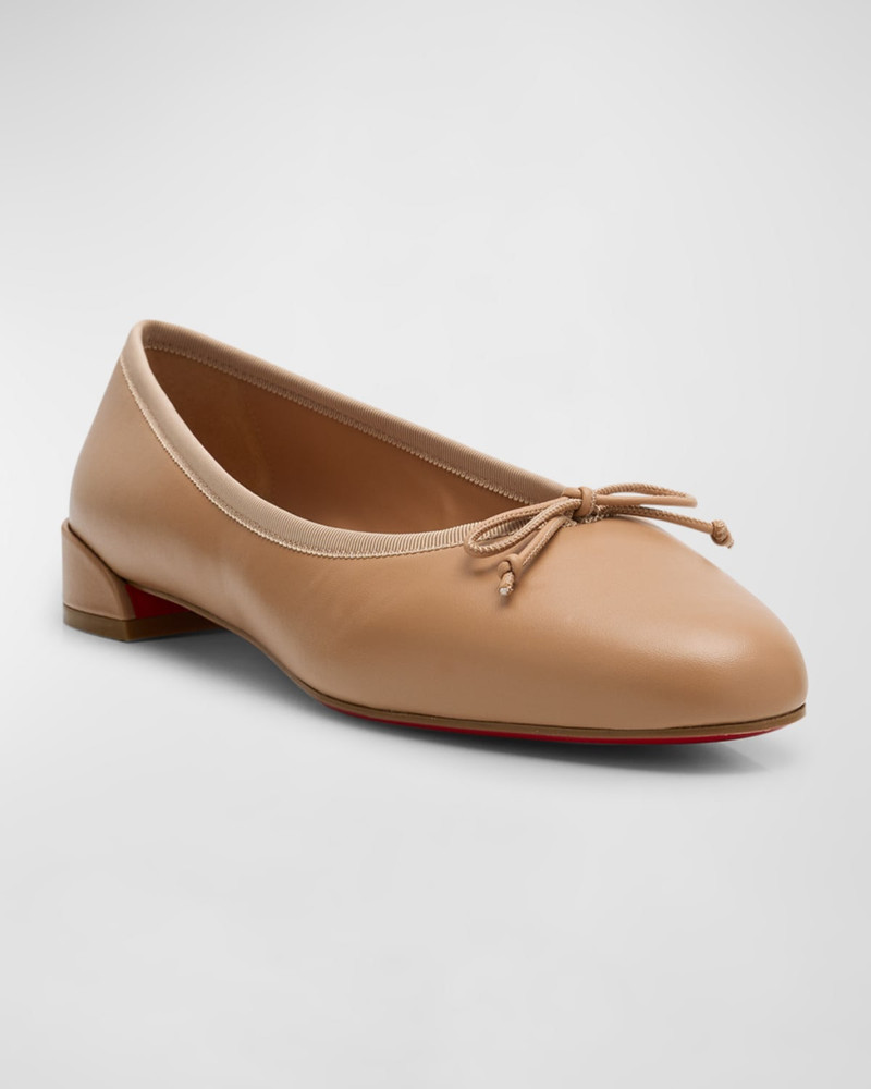Christian Louboutin 단 Jane Leather Red Sole Ballerina Flats outlook