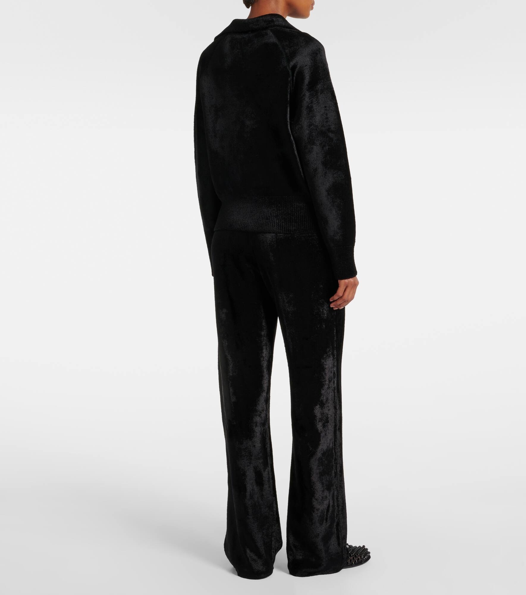 Wool-blend polo sweater - 3