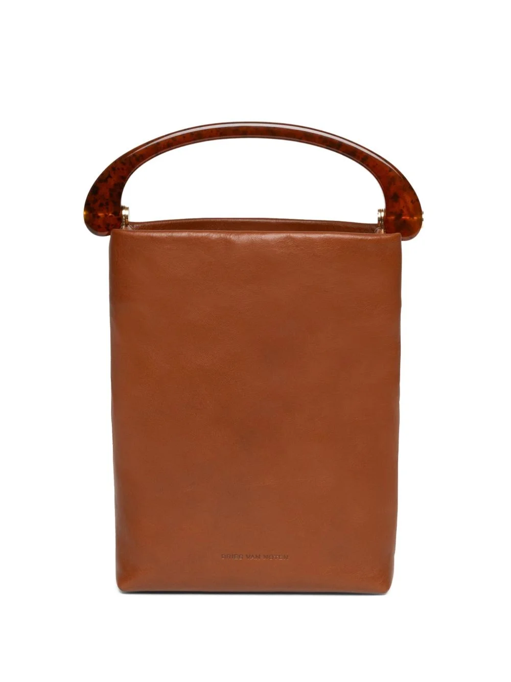 leather top-handle mini bag - 1