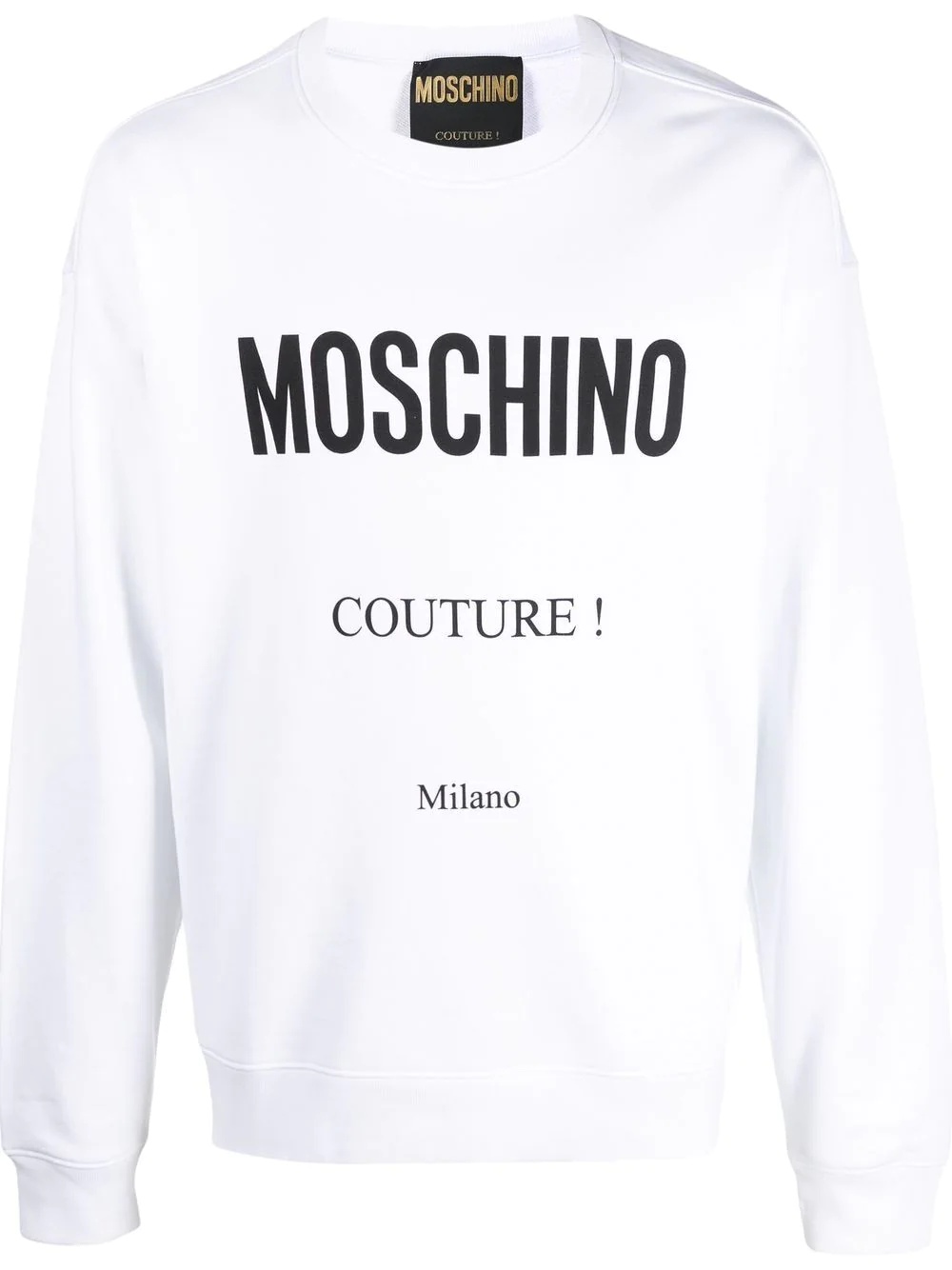 logo-print organic-cotton sweatshirt - 1