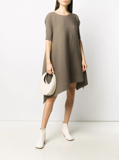 ISSEY MIYAKE textured asymmetric dress outlook