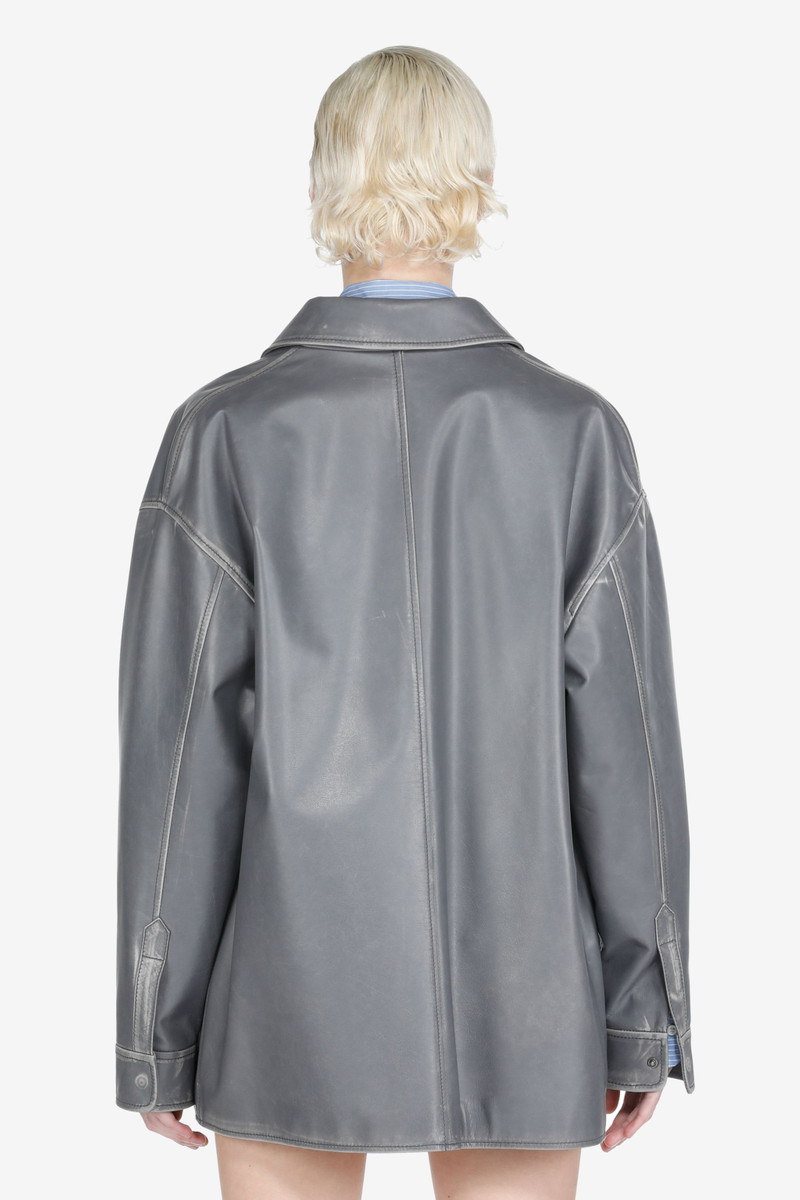 N°21 OVERSIZED LEATHER JACKET outlook