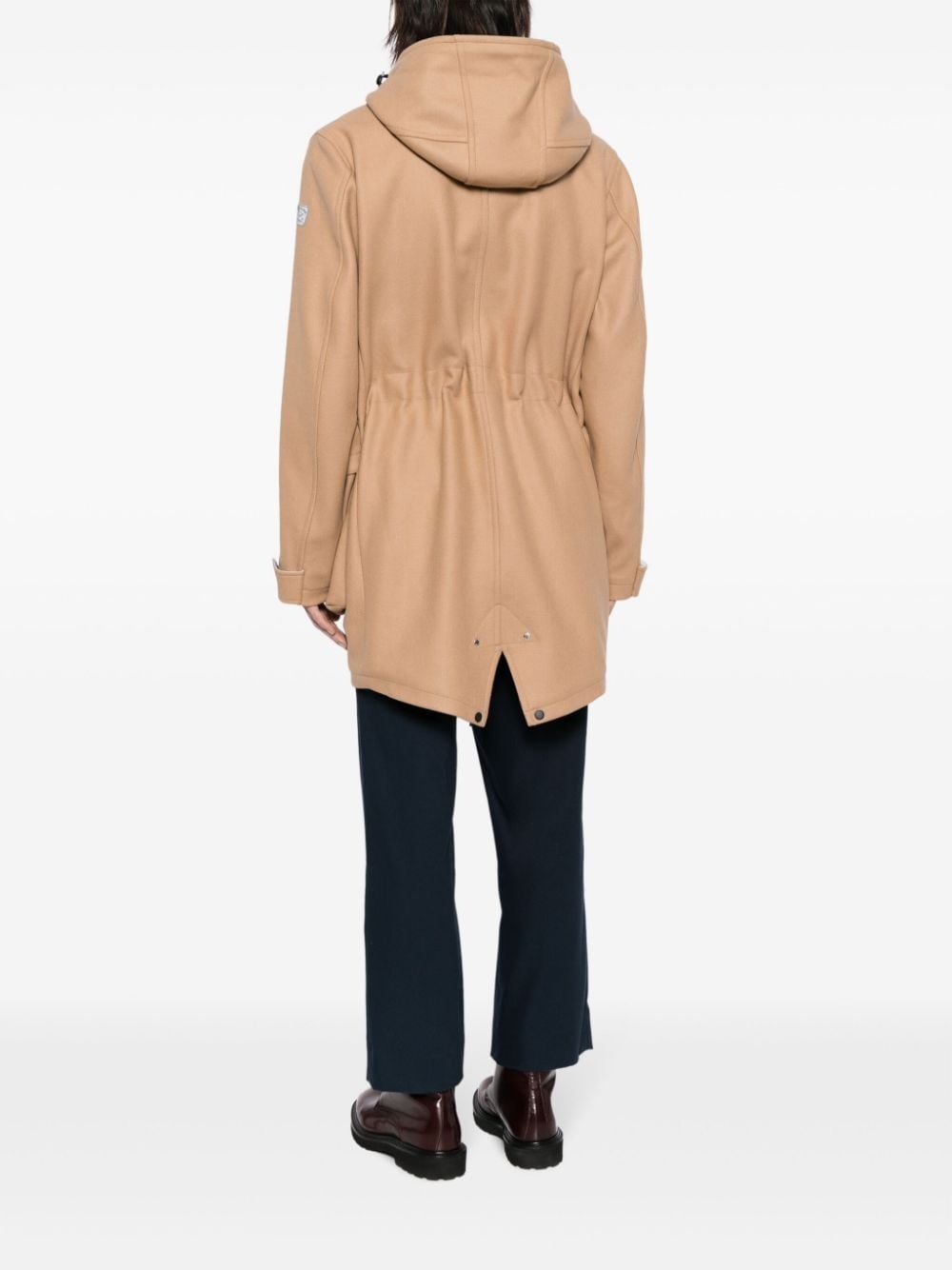 hooded wool-blend coat - 4