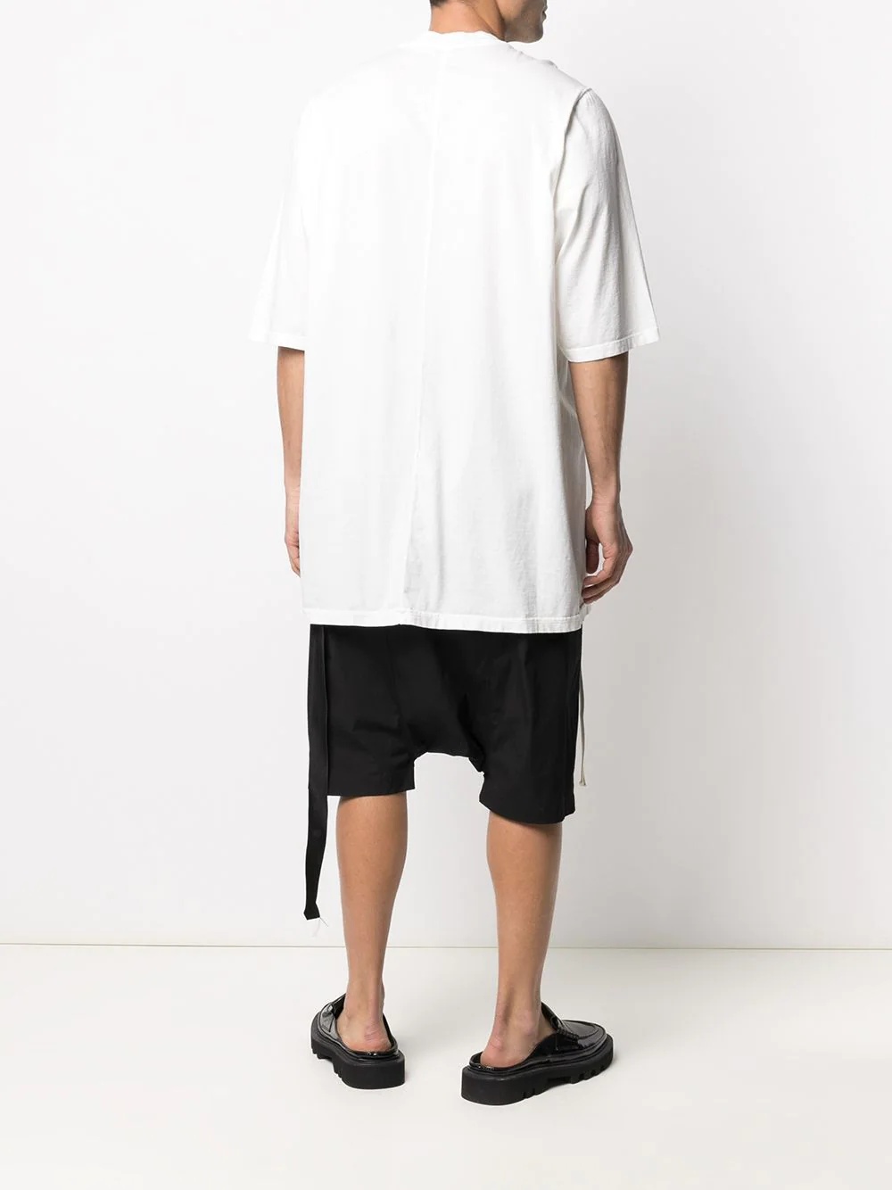 side string detail longline T-shirt - 4