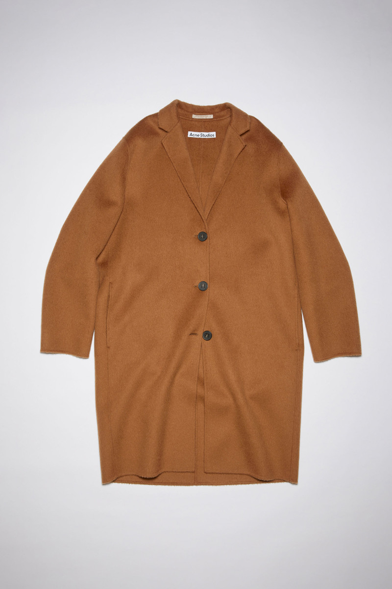 Single-breasted coat - Rust brown 1