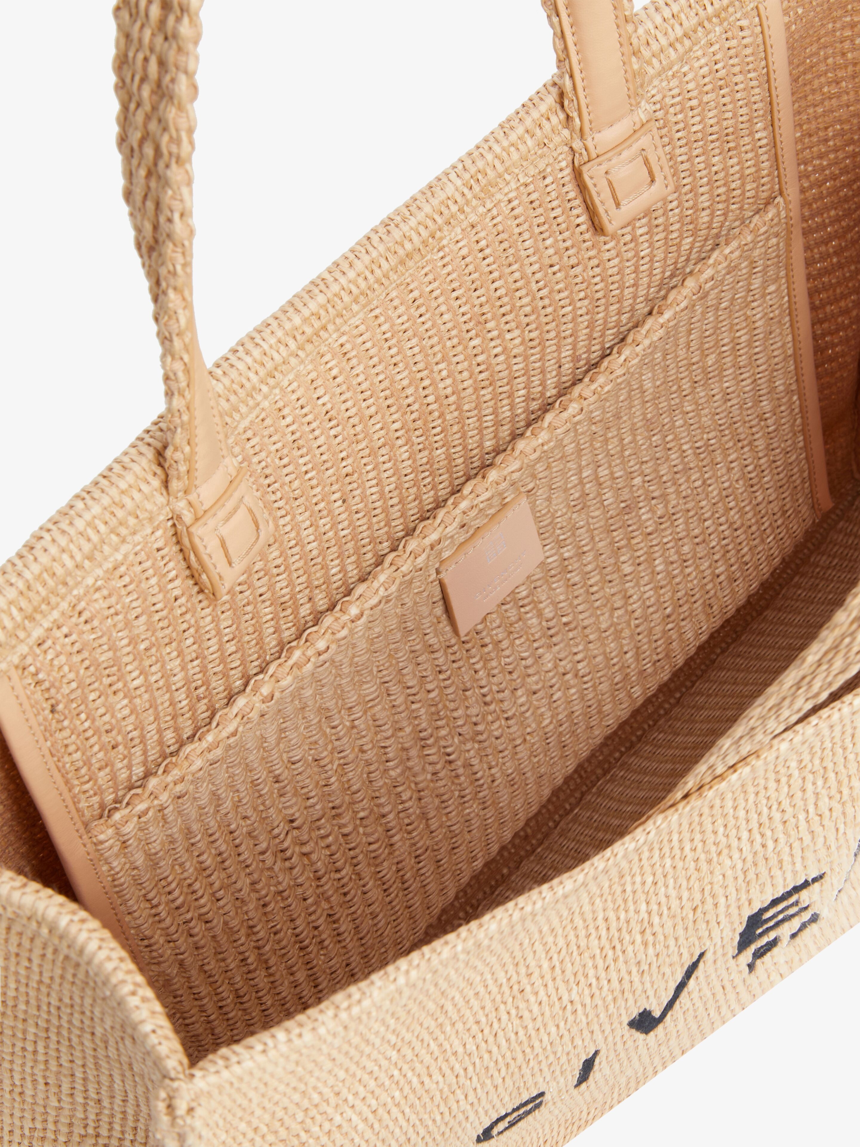 MEDIUM G-TOTE BAG IN RAFFIA - 5