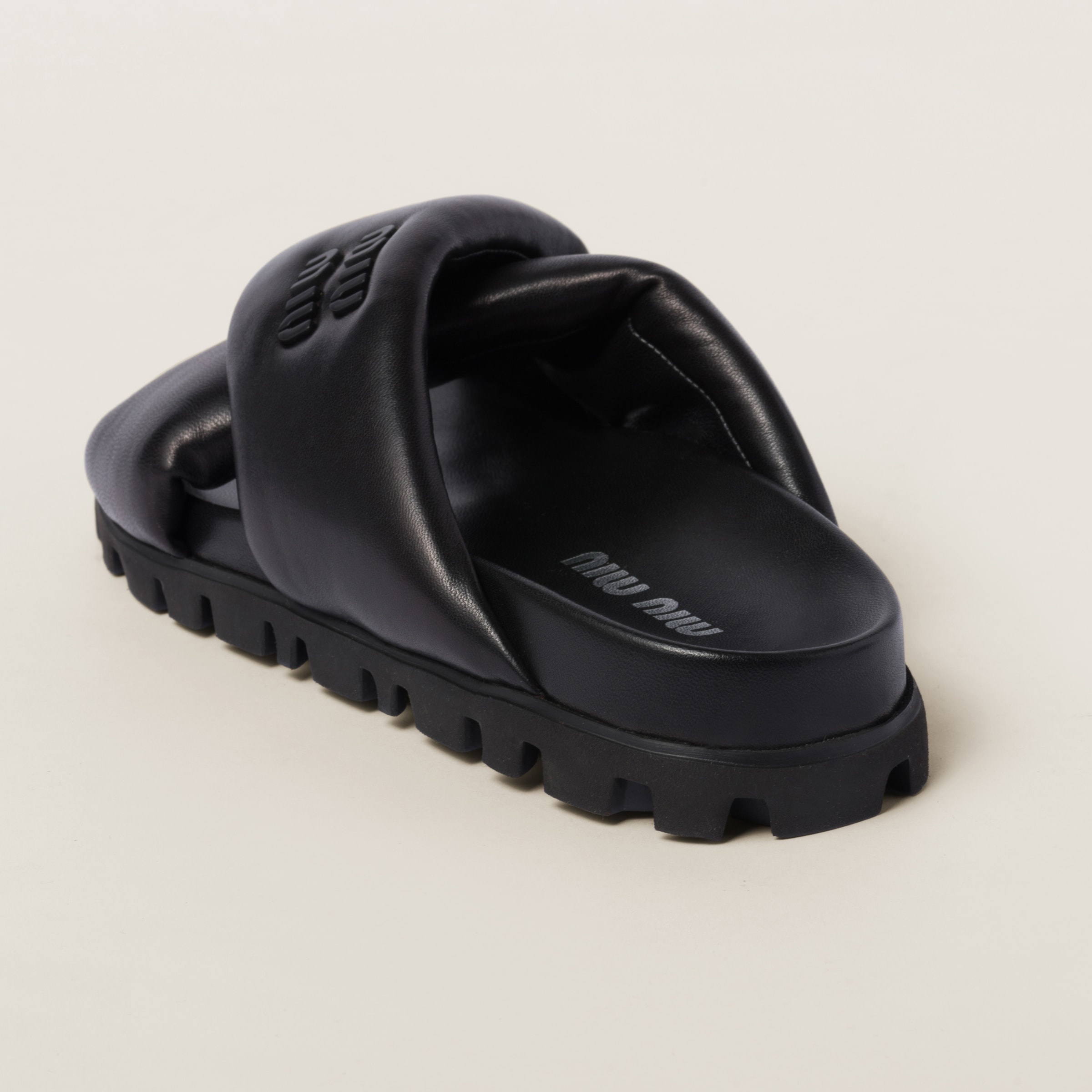 Leather slides - 3